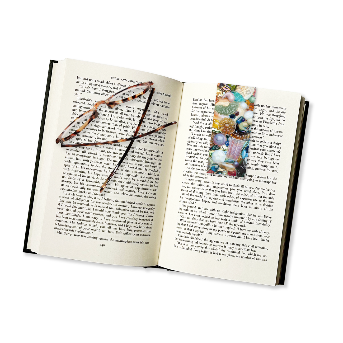"Glass Jewels" magnetic bookmark