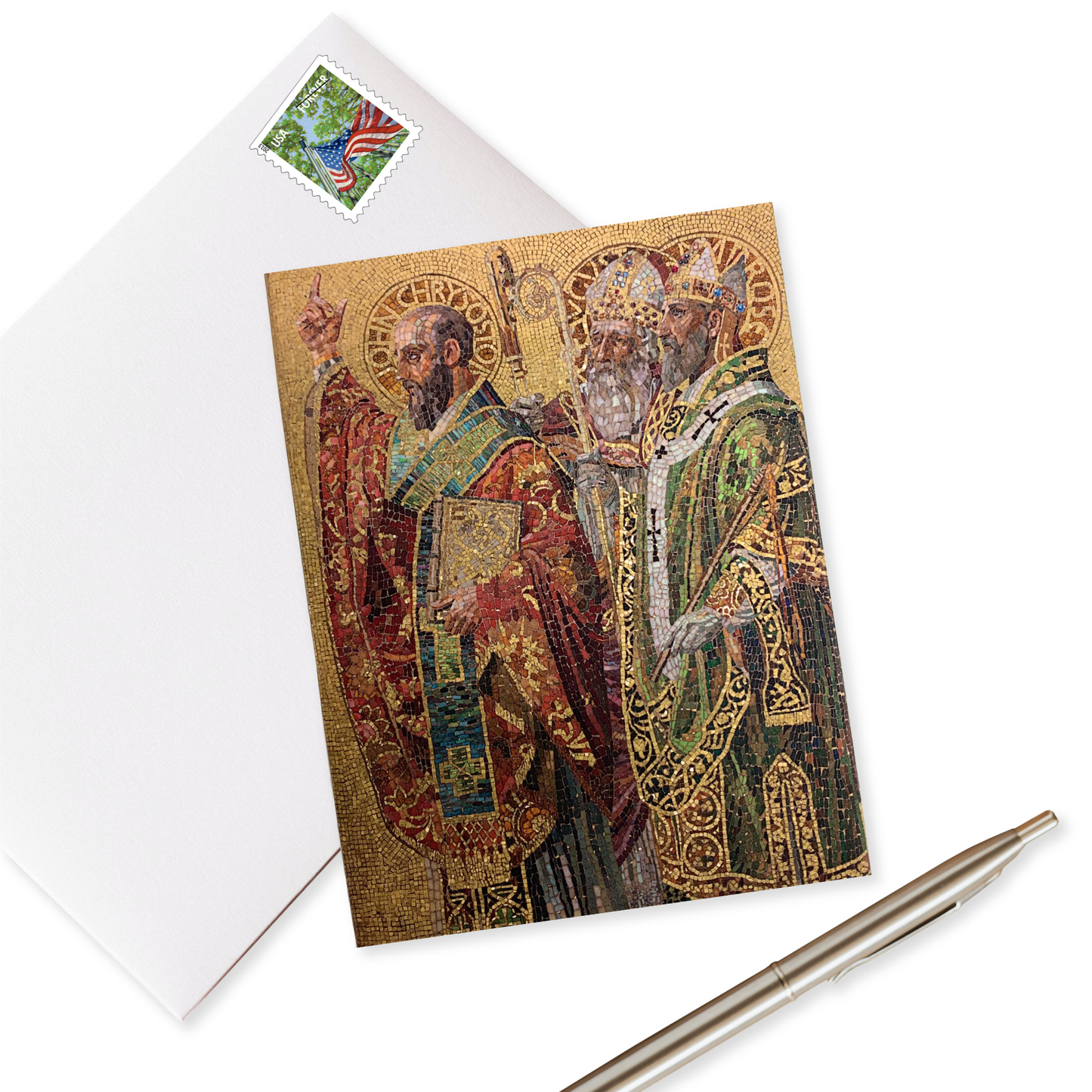 "Fathers of the Church" Mosaic notecards (set of 8)