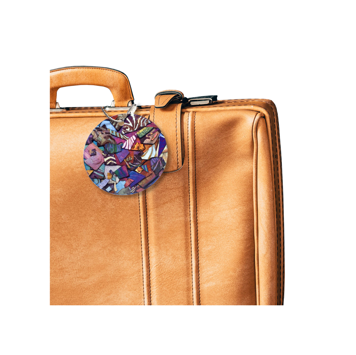 "Iridescence" luggage tag