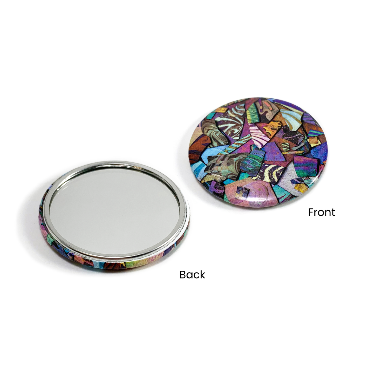 "Iridescence" hand mirror