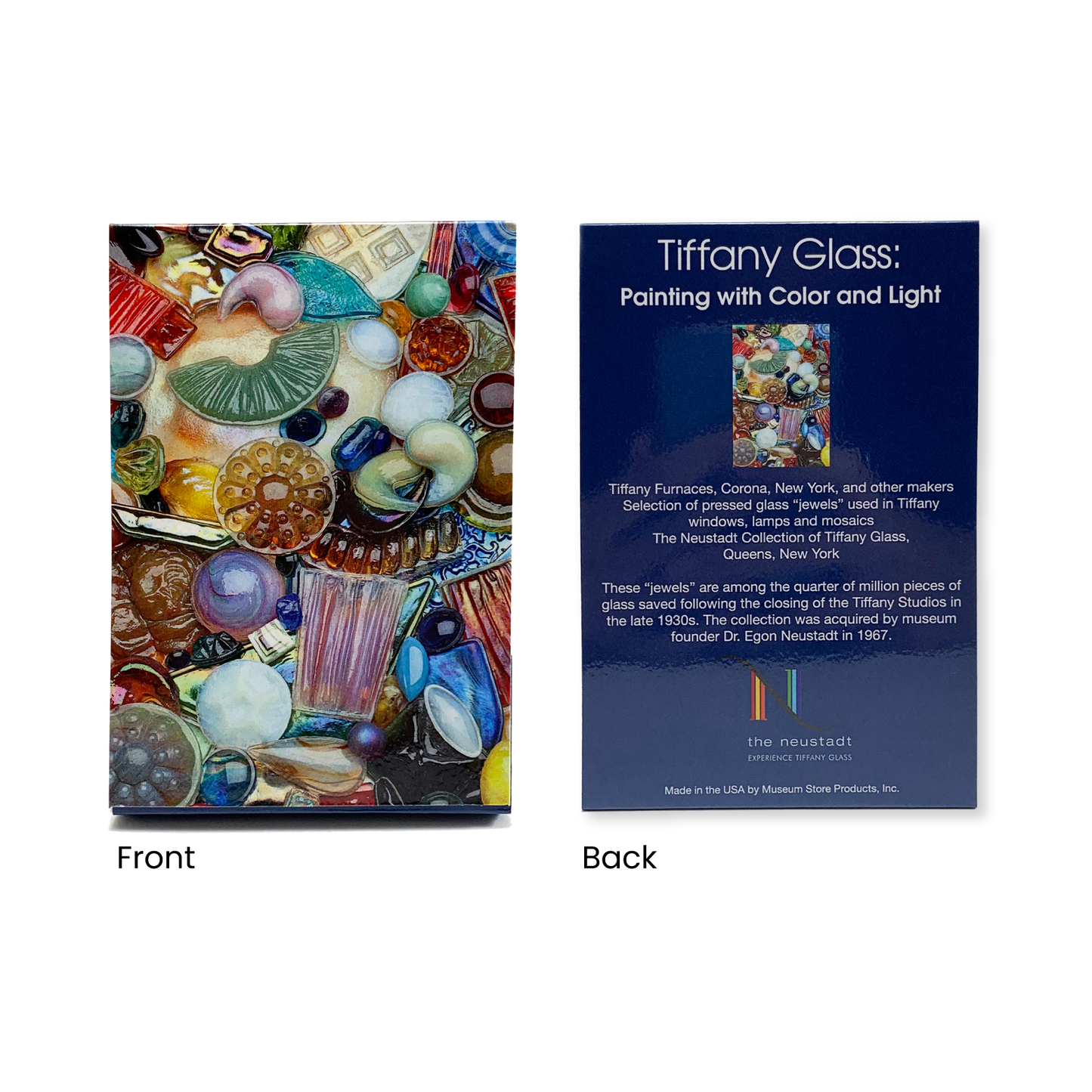 "Glass Jewels" magnetic notepad