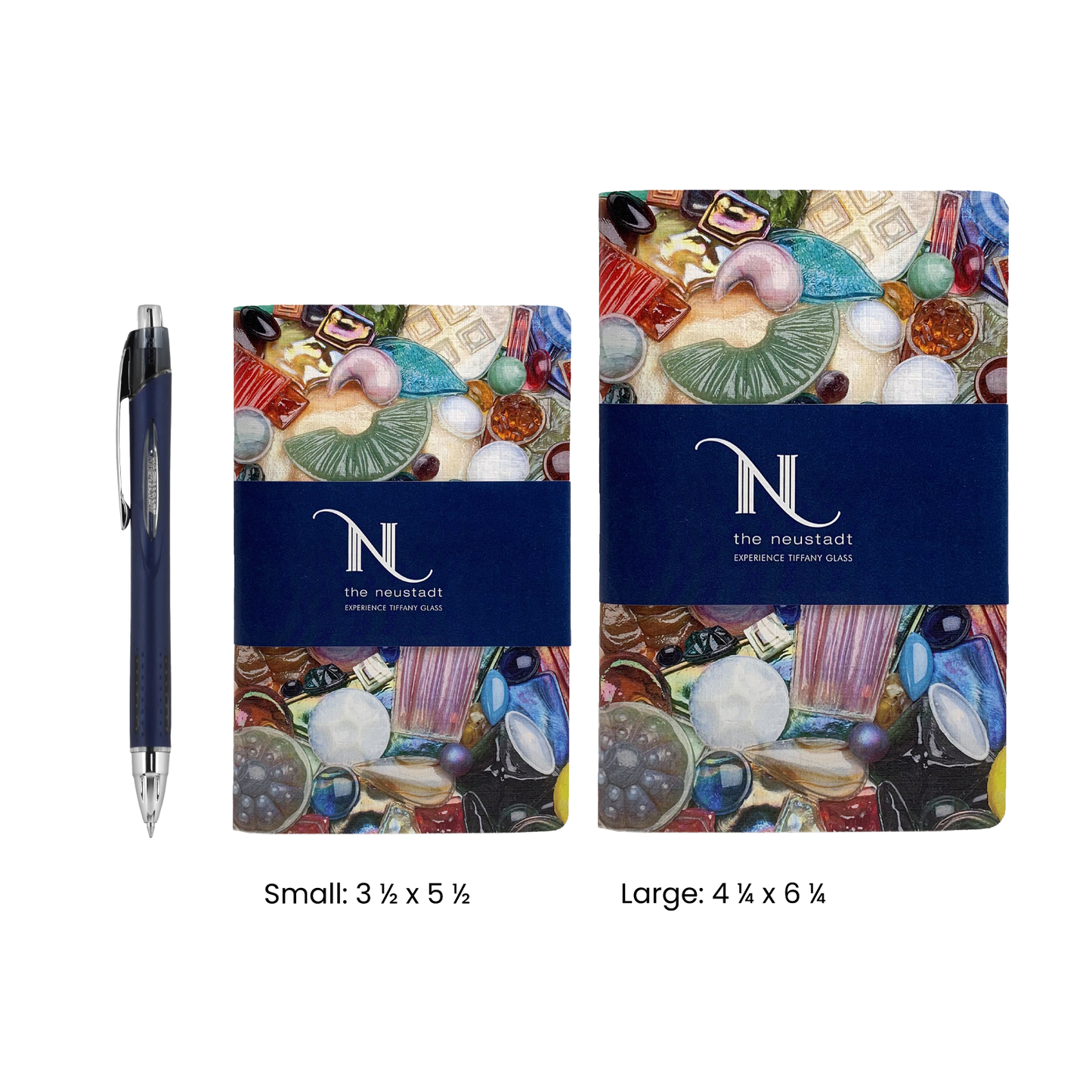 "Glass Jewels" pocket notebook, 2 size options