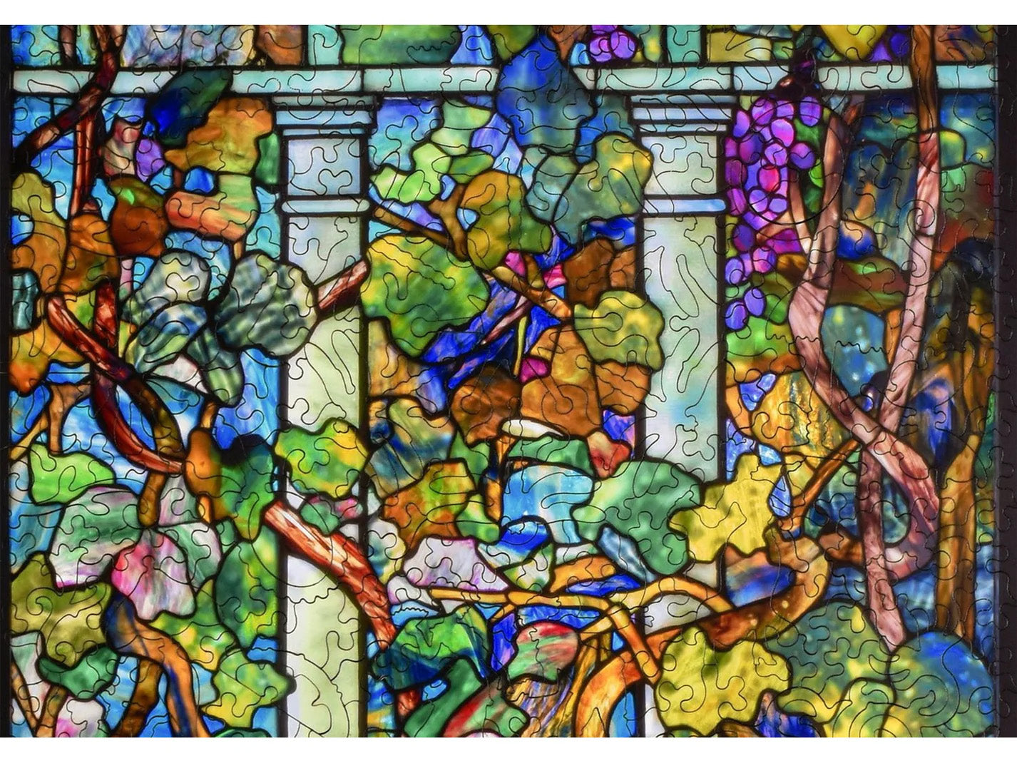 NEW! Lemon Tree with Grapevine and Trellis Window Puzzle