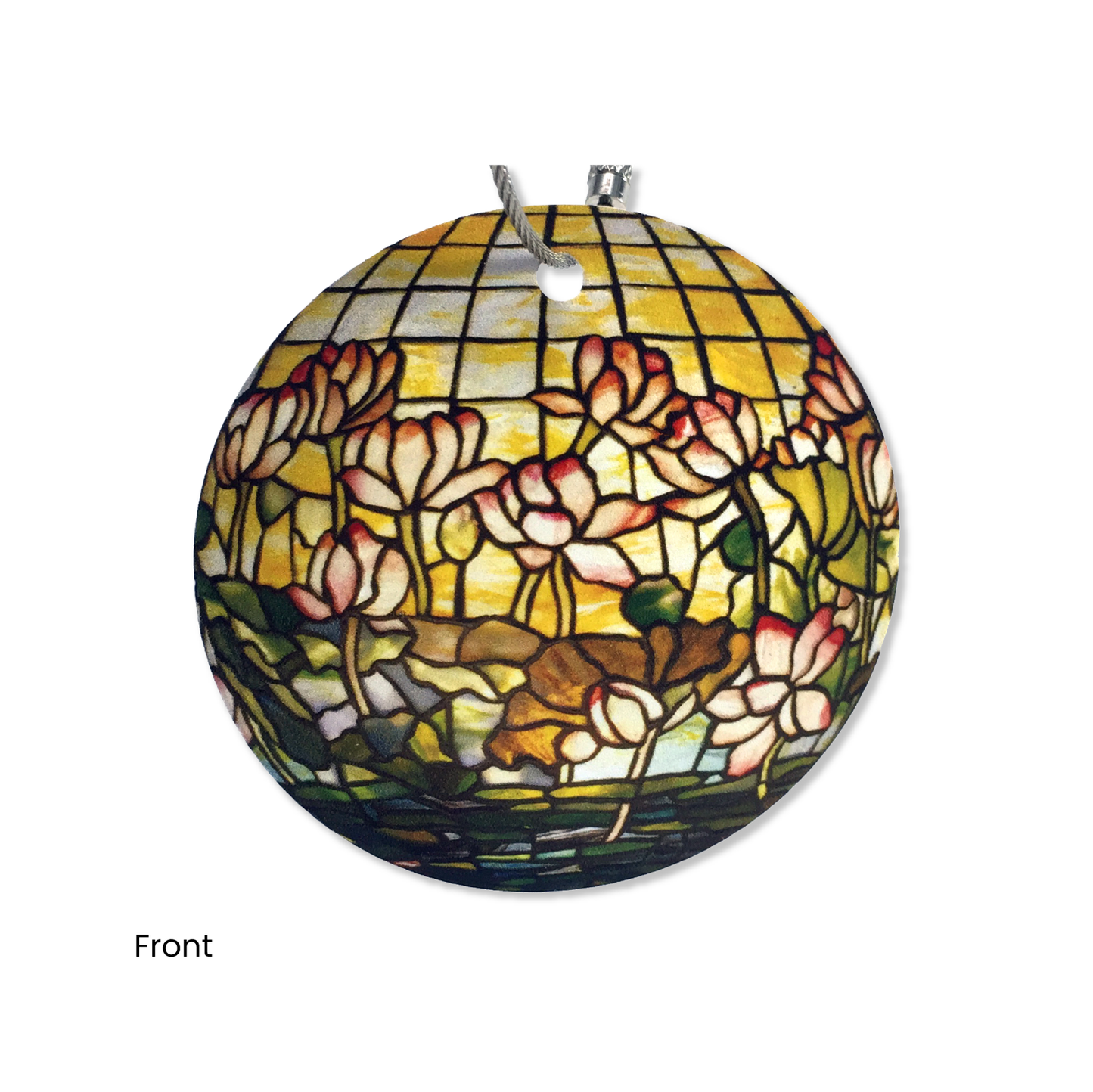 "Lotus Globe" luggage tag