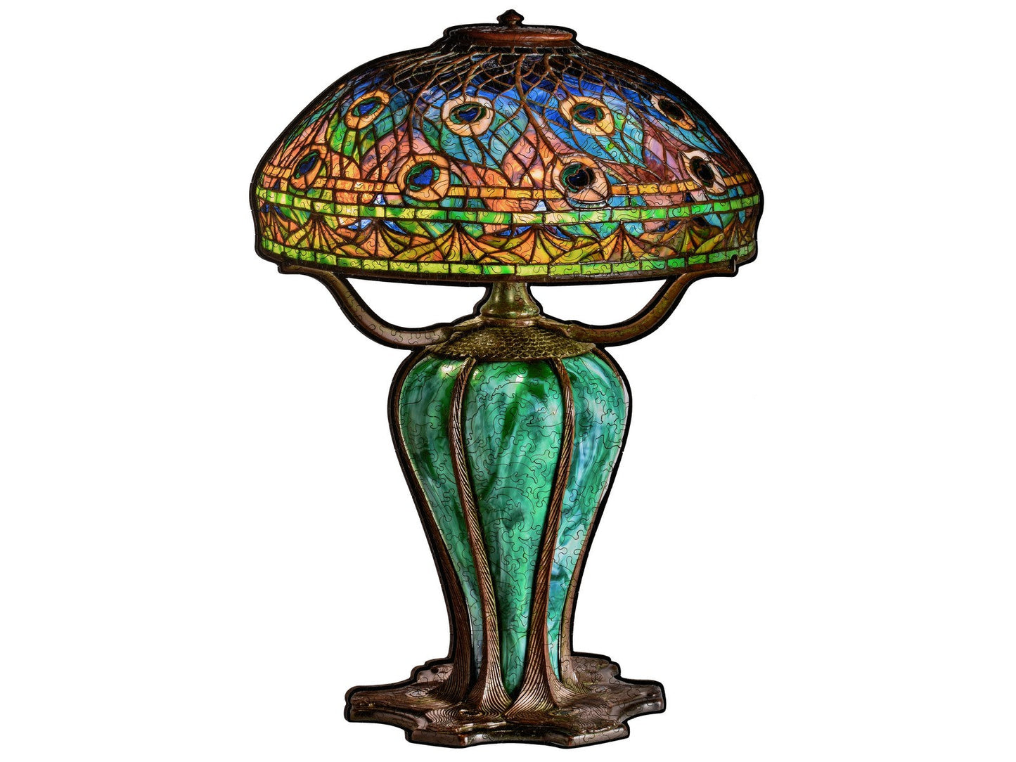 NEW! Peacock Library Lamp Puzzle