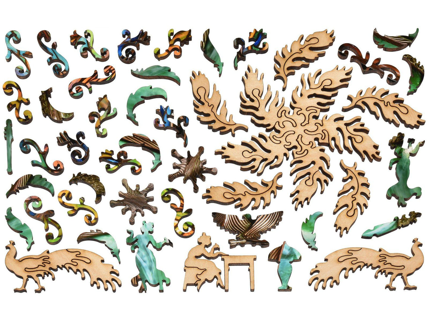 NEW! Peacock Library Lamp Puzzle