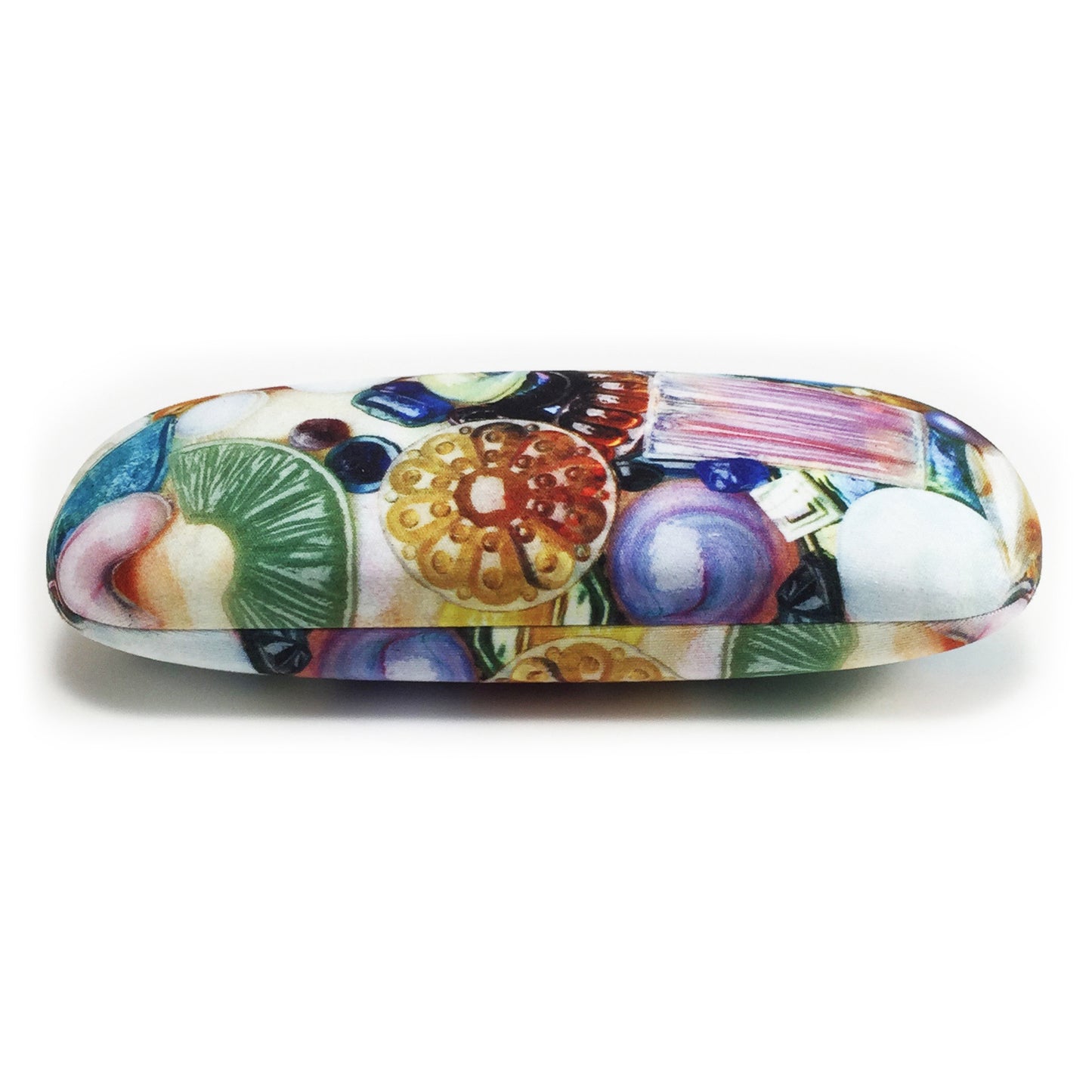 "Glass Jewels" eyeglasses case with lens cloth