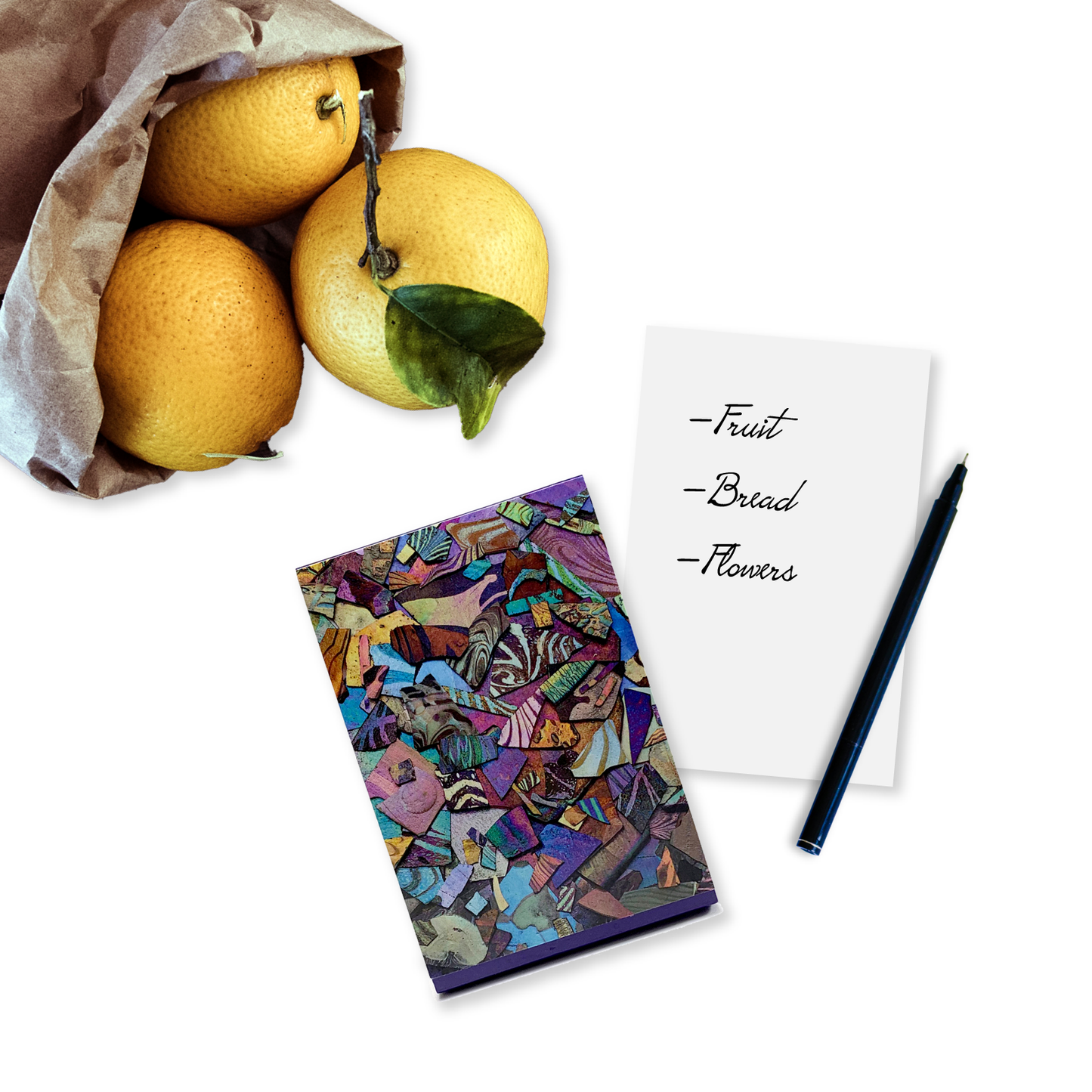 "Iridescence" magnetic notepad