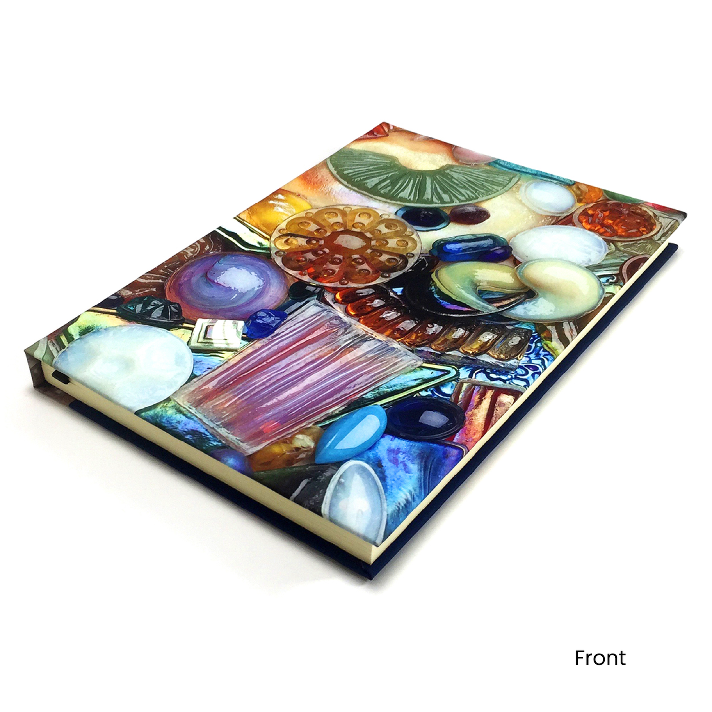 "Glass Jewels" hardcover journal